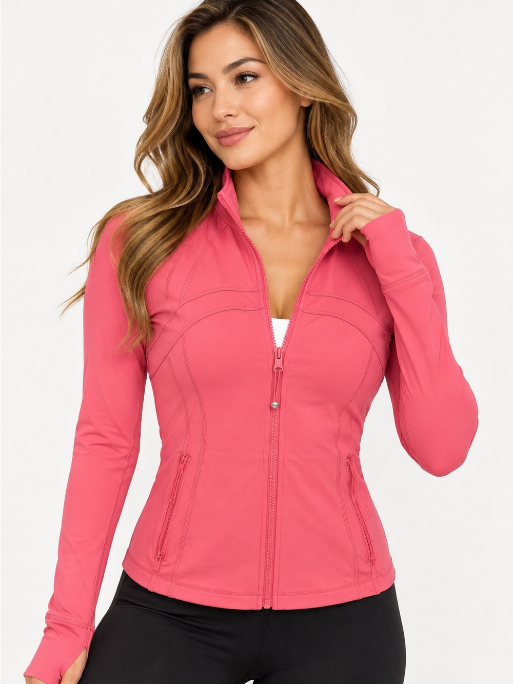 lululemon Define Jacket *Nulu Women's Pink Athletic Jacket Size 6